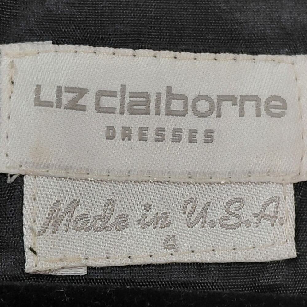 Vintage Liz Claiborne Dresses Sheath Scoop Neck Dress Women Size 4 - Picture 6 of 12